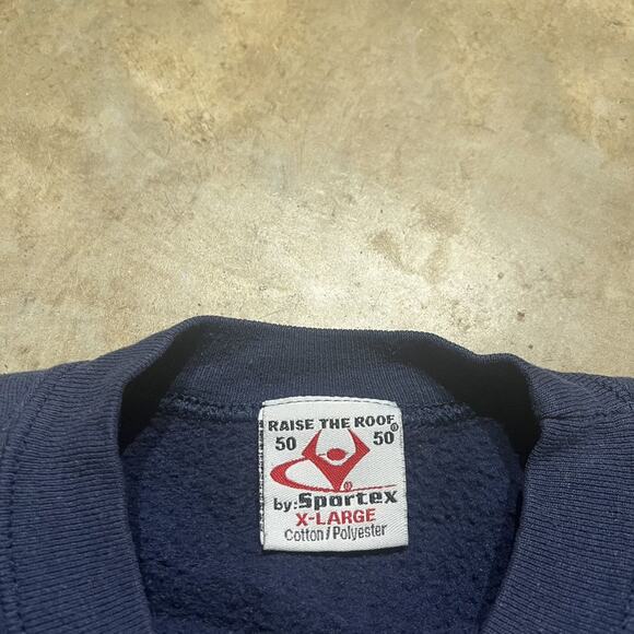 Vintage 90s Clemson Tigers University Navy Sweatshirt - Picture 3 of 4